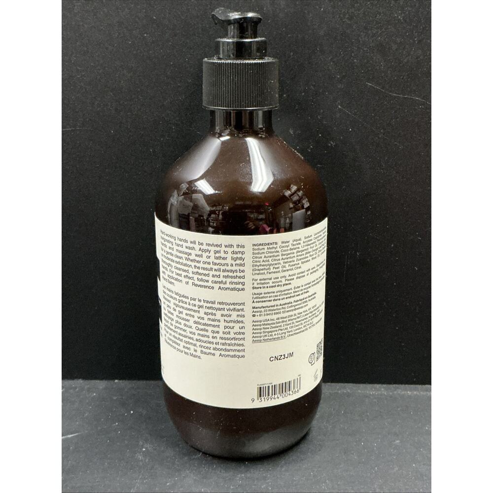 Aesop Reverence Aromatique Hand Wash 16.9oz / 500ml NEW - Picture 3 of 4